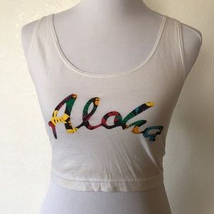 ALOHA Fitted Crop Tank